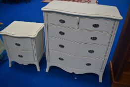 Two sets of modern bedroom drawers, labelled Winsor