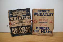 Two early 20th Century paper publications, Dennis Wheatley 'Murder Off Miami' and 'The Malinsay
