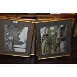 Unknown Artist (20th Century, British), monochrome prints, a series of 9 industrial scenes of Ind