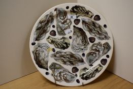 An Emma Bridgewater Shellfish range 'Oysters' plate, diameter 34cm