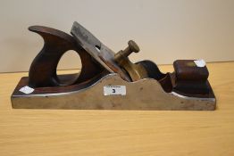 A Spiers of Ayr rosewood planing tool, measuring 35cm long