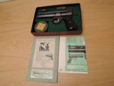 A Webley & Scott Junior .177 Air Pistol, in fitted card box, purchaser must be over the age of 18