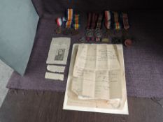 A WWI Family Medal Group, 44887 PTE.T.W.H.Newley.R.A.M.C, later became Corporal, Five Medals,
