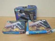 Two BG Super 50705 WMA BB.177 Air Soft Pistols and a Detonic 51535 BB.177 Air Soft Pistol, all