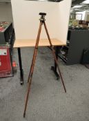 A Field Artillery Military Telescope Tripod MKII, by Siemens Brothers and Co 1909