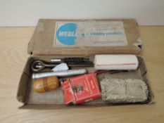 A Webley MKIV .455 Revolver Cleaning Kit, not checked for completeness in original box