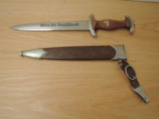 A German WWII SA Dagger, blade marked Alles Fur Deutschland, GEBR.BOHME NACHFL BROTTEROOS,