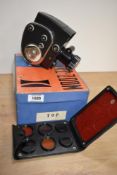 A Quartz Zoom Cine Camera with various filters in soft bag and Original box