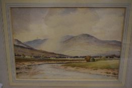 Tom Jackson (20th Century British), watercolour, In The Wye Valley, title verso, framed, mounted,