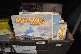 A collection of vintage collectable magazines including Meccano and Science Journal