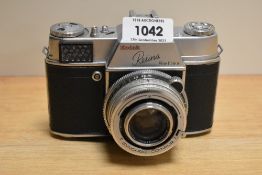 A Kodak Retina Reflex camera No87021 with Rodenstock Retina-Heligon C 1:2 50mm lens