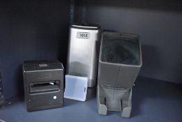 A selection of slide viewers and copiers