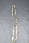 A 9ct gold figaro chain approx 20' & 10.5g