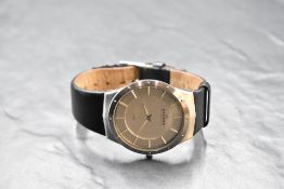 A gent's quartz wrist watch by Skagen, model no: 509XXLSLC having baton numeral dial to circular