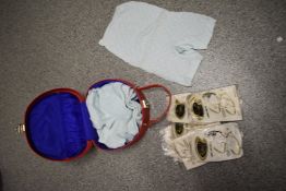 Four pairs of vintage 1940s pales blue old stock knickers, and seven pairs of 1950s/60s knickers, ne