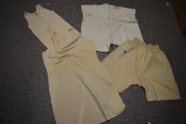A selection of gents vintage 1940s CC41 utility labelled undergarments, some still having original