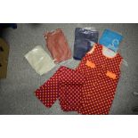 Four pairs of vintage old stock childrens trousers, new in packaging and a two piece outfit.