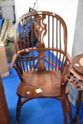 A reproduction Windsor chair