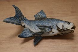 An usunual wall mounted studio pottery fish.