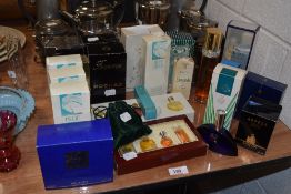 A selection of perfumes, including Lanvin, Bourjois, Rochas etc.