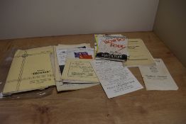 An assortment of vintage theatre, ballet and music programmes.