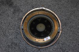 A nautical gimbal compass, patent number 0195A, No 5924k.S.