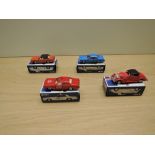 Four Tomy Tomica made in Japan diecasts, American Cars, F9 Dodge Coronet Custom, F10 Dodge Coronet