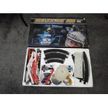 A C587 Scalextric 400 Electric Model Racing Set comprising, Formula One Racing Car x2, Controller