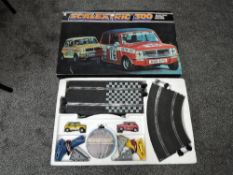 A C579 Scalextric 300 Electric Model Racing Set comprising, Mini x2, Controller x2, Track and