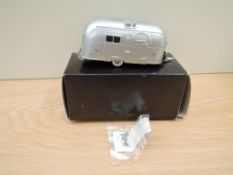 A Brooklin Models 1:43 scale diecast, BRK 54 1953 Streamlined American Caravan, silver, jack and