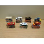 Seven Matchbox Superfast 1976-1982 diecast, K & L Boxes, No 41 Ambulance, No 46 Ford Tractor &