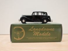 A Lansdowne Models (Brooklin Models) 1:43 scale diecast, LDM X1 1954 Triumph Renown, black with