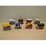 Eight Matchbox Superfast 1976-1982 diecast, K & L Boxes, No 41 Ambulance, No No 43 Steam Locomotive,