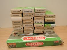 A large collection of Subbuteo including 23 00 Scale 1970's complete Teams including Peru, 8 ,9 ,