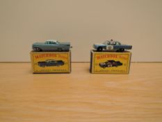 Two Matchbox Series Lesney 1961-1965 diecasts, No 55 Police Patrol Car and No 57 Chevrolet Impala,