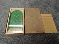 A Chad Valley No 9332 Miniature Bagatelle in original card box