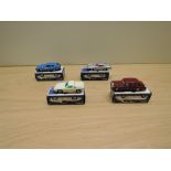 Four Tomy Tomica made in Japan diecasts, British Cars, F6 Rolls Royce Phantom VI, F25 Lotus Europa