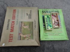 A small collection of playworn Subbuteo including Club Edition part set, one 1970's Team missing two