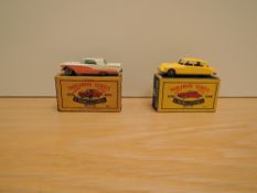 Two Matchbox Series Moko Lesney 1954-1960 diecasts, No 66 DS 19 Citroen, yellow and No 75 Ford