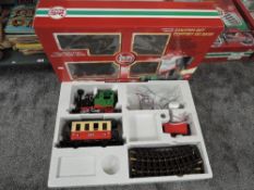 A LGB 78302 G Scale Train Set comprising, 0-4-0 Loco, Carriage and Track