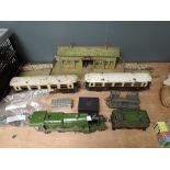 A collection of Hornby 0 gauge comprising, Electric 4-4-2 LNER Flying Scotsman Loco & Tender, two P