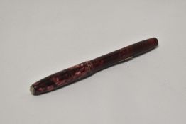 A Conway Stewart 479 the Universal pen lever fill fountain pen in rose marble with single band to