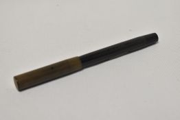 A Mabie Todd Swan SF1 lever fill fountain pen in BHR having Swan 1 14ct nib. Cap discoloured