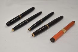 Five Parker fountain pens all spares and repairs
