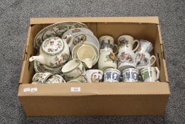 A Johnson Bros 'Indian Tree' part tea service (30 pieces approx) and a collection of coronation