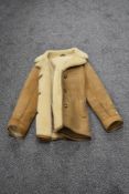 A ladies vintage sheepskin jacket. 16' chest approx.
