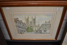 James P Gibson- Lincoln Cathedral a print 3/50
