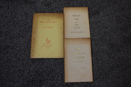 Frank Singleton. Three titles, two of which are presentation copies. See images. (3)