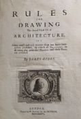 Antiquarian. Gibbs, James - Rules for Drawing the Several Parts of Architecture, &c. London: Printed