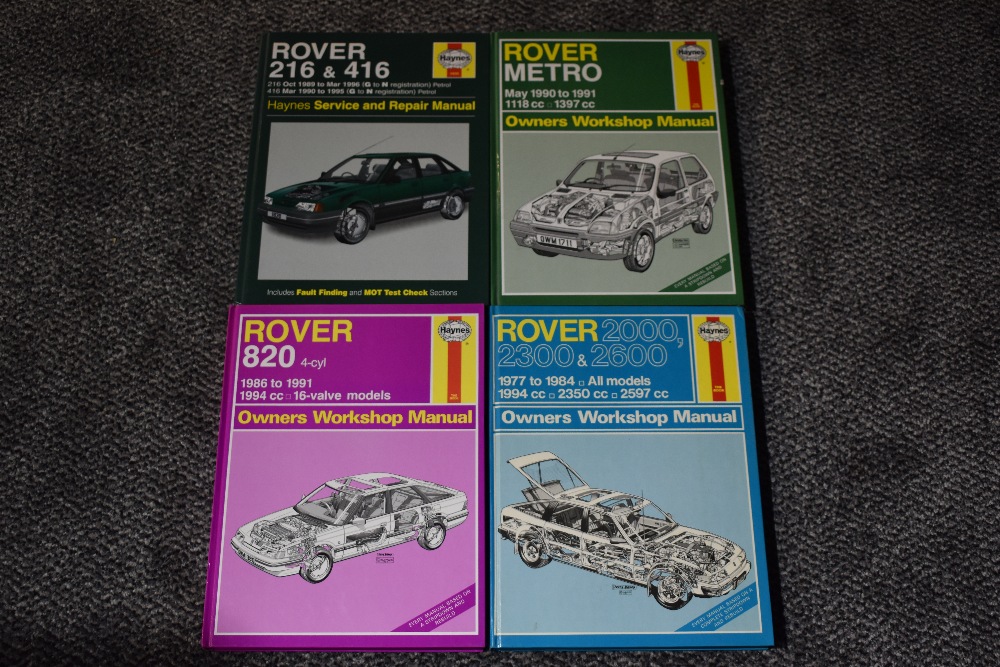 Motoring. Haynes Owners Workshop Manuals. Rover interest. (4)